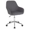 Flash Furniture 38.5" Gray and Silver Contemporary Mid-Back Chair